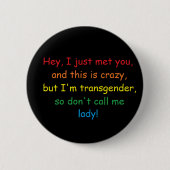 Transman Knopf Button (Vorderseite)