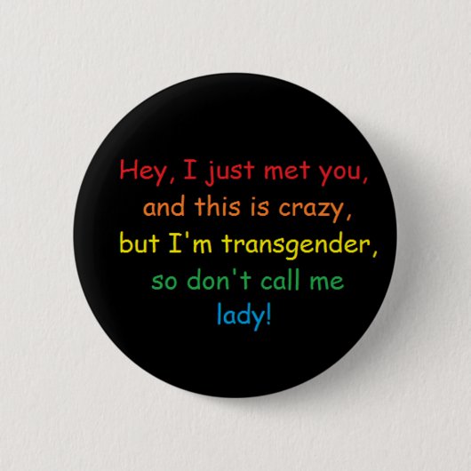 Transman Knopf Button (Vorderseite)