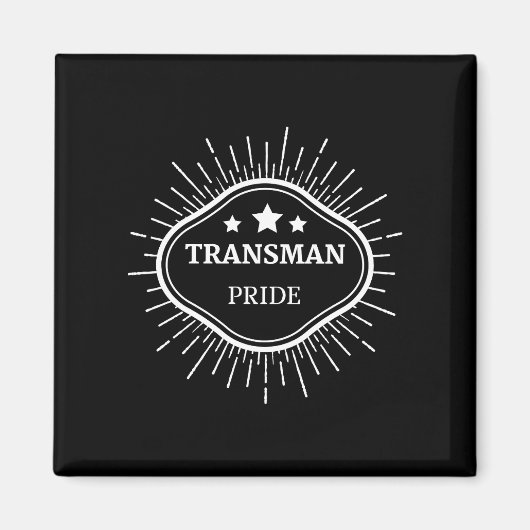 Transman Pride! Magnet (Vorne)
