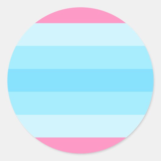 transmaskuline Flagge Runder Aufkleber (Vorderseite)