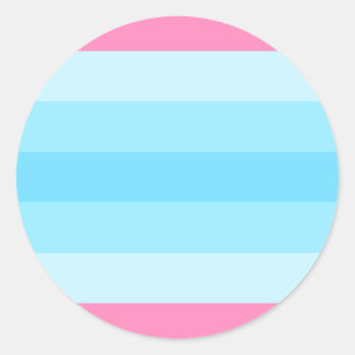 transmaskuline Flagge Runder Aufkleber