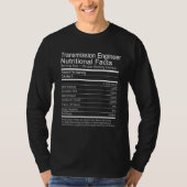 Transmission Engineer Nutritional Facts T-Shirt (Vorderseite)
