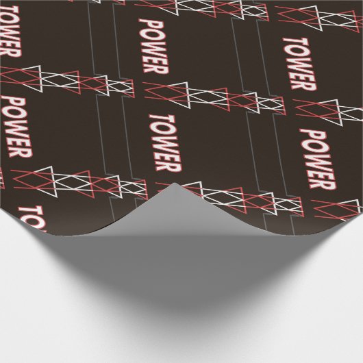 Transmission Tower and Power Line Muster Geschenkpapier (Ecke)