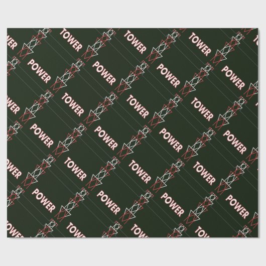 Transmission Tower and Power Line Muster Geschenkpapier (Flach)