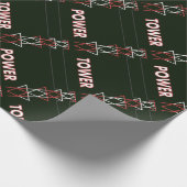 Transmission Tower and Power Line Muster Geschenkpapier (Ecke)