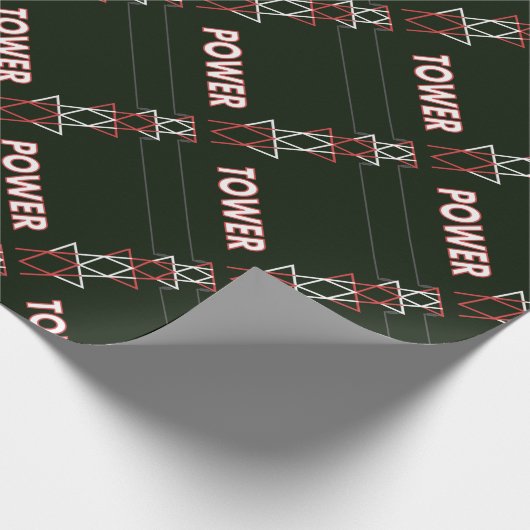 Transmission Tower and Power Line Muster Geschenkpapier (Ecke)