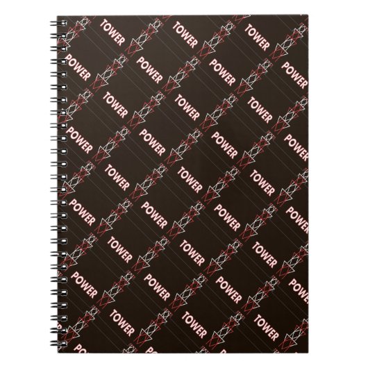 Transmission Tower and Power Line Muster Notizblock (Vorderseite)