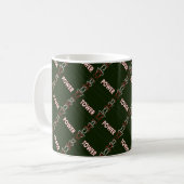 Transmission Tower and Power Line Pattern Kaffee M Kaffeetasse (Vorderseite Links)