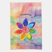 Transmutation and Growth Affirmation Geschirrtuch (Vertikal)