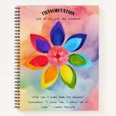 Transmutation and Growth Affirmation Notebook Notizblock (Vorderseite)