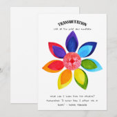 Transmutation and Learning Positive Affirmation Feiertagskarte (Vorne/Hinten)