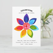 Transmutation and Learning Positive Affirmation Feiertagskarte (Stehend Vorderseite)