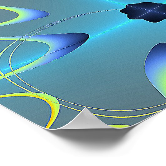 "Transmuting Pain with Thinghts of Liebe" Poster (Ecke)