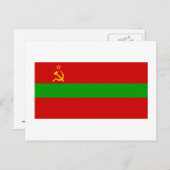 Transnistria-Flagge Postkarte (Vorne/Hinten)