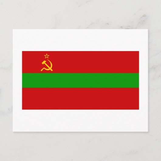 Transnistria-Flagge Postkarte (Vorderseite)