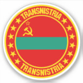Transnistrien Aufkleber (Vorderseite)