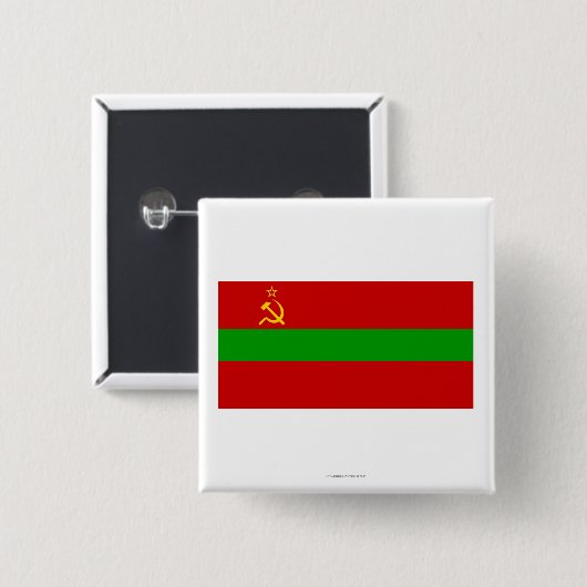 Transnistrien-Flagge Button (Vorne & Hinten)