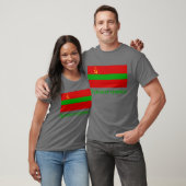 Transnistrien-Flagge mit Namen auf russisch T-Shirt (Unisex)