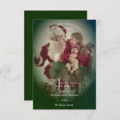 Transparency Effect Merry Christmas Photo Family (Vorne/Hinten)