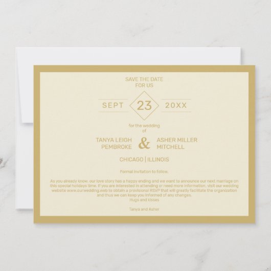 Transparency Overlay Photo Merry Xmas Save The Date (Rückseite)