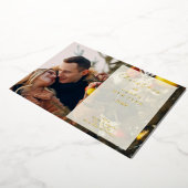 Transparency Overlay Photo Whimsical Merry Xmas Folieneinladung (Gedreht)