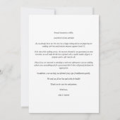 Transparency Photo Script Cut Paper Effect Wedding Save The Date (Rückseite)