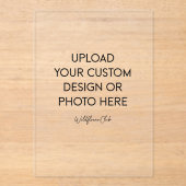 Transparent Acrylic Invitations Acryleinladungen (Vorderseite)