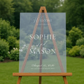 Transparent Acrylic Wedding Welcome Sign Acrylschild