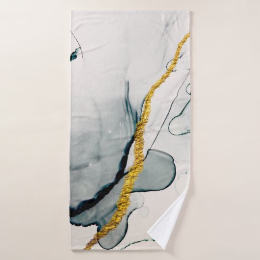 Transparent creativity. Abstract artwork. Trendy w Badehandtuch (Badehandtuch)