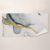 Transparent creativity. Abstract artwork. Trendy w Badehandtuch (Badehandtuch)
