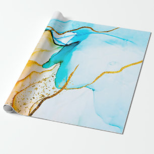 Transparent creativity. Abstract artwork. Trendy w Geschenkpapier