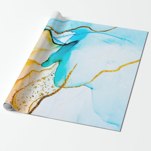 Transparent creativity. Abstract artwork. Trendy w Geschenkpapier (Ungerollt)