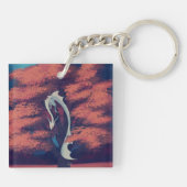 transparent dragon in tree schlüsselanhänger (Rückseite)