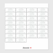 Transparent Future Frau Rücksendeadressen-Aufklebe Aufkleber (Blatt)