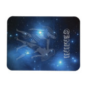 Transparent Gemini Magnet (Horizontal)
