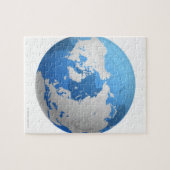 Transparent Globe Puzzle (Horizontal)