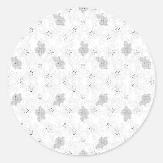 Transparent Grid Overlay – Editable PNG Texture Runder Aufkleber (Vorderseite)