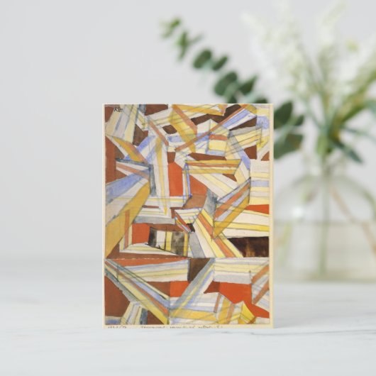 Transparent in Perspektive Grooved by Paul Klee Postkarte (Stehend Vorderseite)