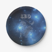 Transparent Leo Pappteller (Vorderseite)