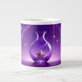 Transparent Purple Vase With Star All Under Dome Jumbo-Tasse