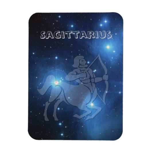 Transparent Sagittarius Magnet (Vertikal)