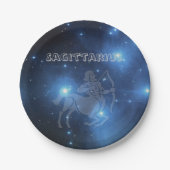 Transparent Sagittarius Pappteller (Vorderseite)