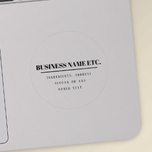 Transparent & schwarz Einfach moderne Mehrzwecklös Aufkleber