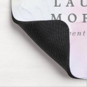 Transparent Seide Elegantes Monogramm Mousepad (Ecke)