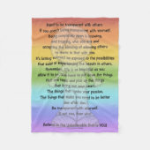 transparent sein fleecedecke (Vorderseite)