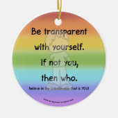 transparent sein keramik ornament (Vorne)