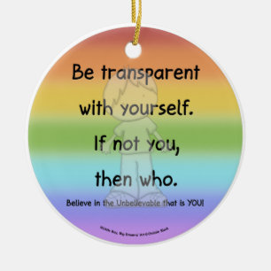 transparent sein keramik ornament