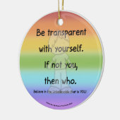 transparent sein keramik ornament (Links)