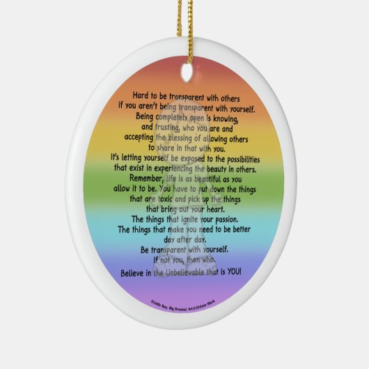 transparent sein keramik ornament (Rechts)