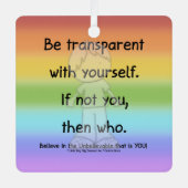 transparent sein ornament aus metall (Vorderseite)